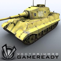 3D Model Download - Game Ready King Tiger 02